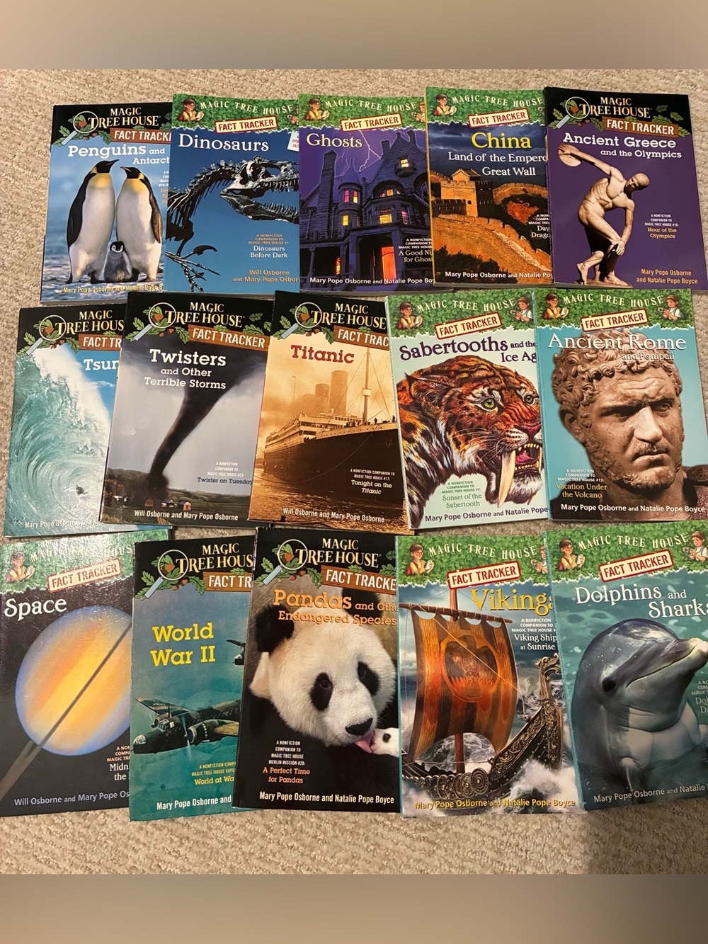 bestselling Magic Tree House research guide Fact Tracker books lot of 15
